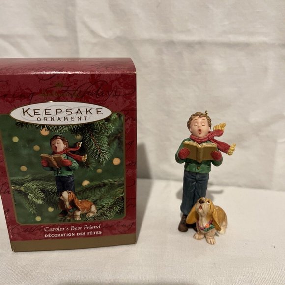 Hallmark Keepsake "Caroler's Best Friend" Christmas Tree Ornament - Picture 1 of 5